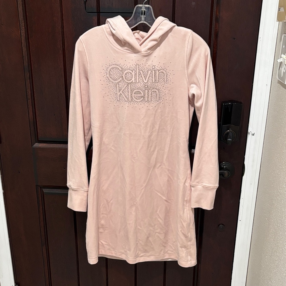 Calvin Klein Light Pink Hooded Dress S